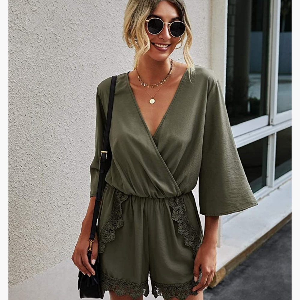 Green Romper NWT